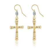 Tiered Cross Earrings