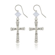 Tiered Cross Earrings