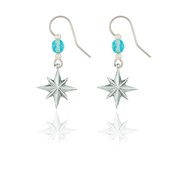 Domed Star Earrings