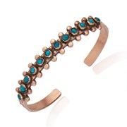 Round Simulated Stones Cuff