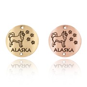 Alaska and Husky Souvenir Medallion