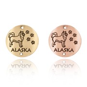 Alaska and Husky Souvenir Medallion