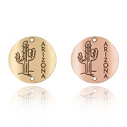 Arizona and Cactus Souvenir Medallion
