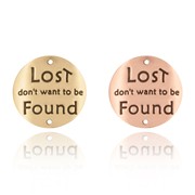 Lost Don't Want To Be Found Hiking Medallion