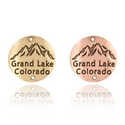 Grand Lake CO with Mountains Hiking Medallion