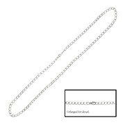 Small Curb Sterling Silver Chain Neck