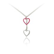 Heart and Open Heart Pendant