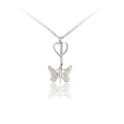 Butterfly and Heart Pendant