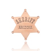 Copper Finish Sheriff Badge