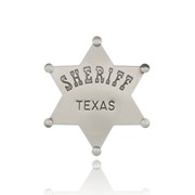 Nickel Finish Sheriff Badge