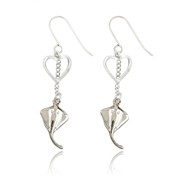 Sting Ray and Heart Earrings