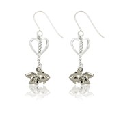 Fish and Heart Earrings