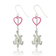 Sea Turtle and Heart Earrings