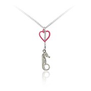 Seahorse and Heart Pendant
