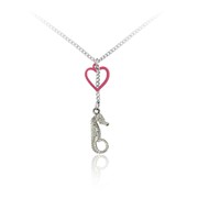 Seahorse and Heart Pendant