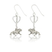 Lion and Heart Earrings