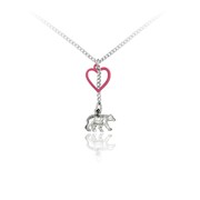 Bear and Heart Pendant