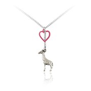 Giraffe and Heart Pendant