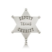 Nickel Finish Deputy Sheriff Badge