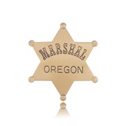 Brass Finish Marshal Badge