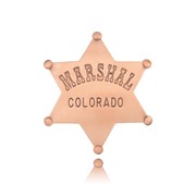 Copper Finish Marshal Badge