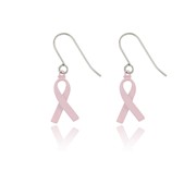 Pink Ribbon Earrings