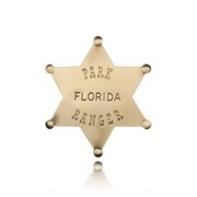 Brass Finish Park Ranger Badge