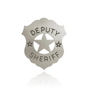 Deputy Sheriff Nickel Shield Badge