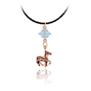 Carousel Horse Pendant Braided Cord