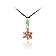 Corded Snowflake Pendant