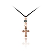 Corded Cross Pendant