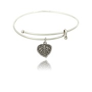 Aspen Leaf Slider Bangle