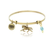 Race Horse Adjustable Bangle Bracelet