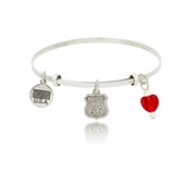 Route 66 Adjustable Bangle Bracelet