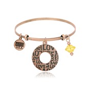 LOVE Echo Adjustable Bangle Bracelet