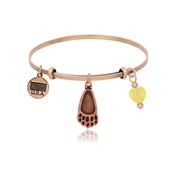 Bear Paw Adjustable Bangle Bracelet