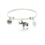 Elephant Adjustable Bangle Bracelet
