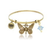 Butterfly Adjustable Bangle Bracelet