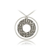 LOVE Large Echo Chain Pendant