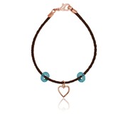 Open Heart Braided Bracelet