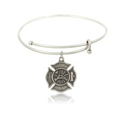 Fire Maltese Cross Slider Bangle