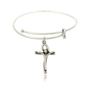 Crucifix Slider Bangle