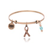 Ribbon of Life Adjustable Bangle Bracelet