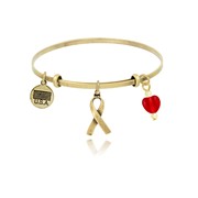 Ribbon of Life Adjustable Bangle Bracelet