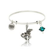 Carousel Horse Adjustable Bangle Bracelet