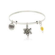 Sunface Adjustable Bangle Bracelet