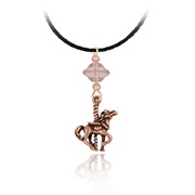 Carousel Horse Pendant Braided Cord