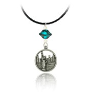 NY Skyline Pendant Braided Cord