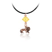 Lion Pendant Braided Cord