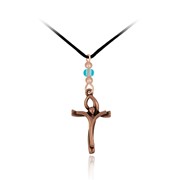 Corded Crucifix Pendant